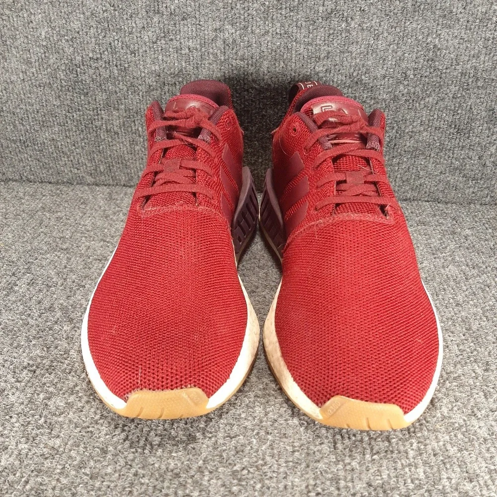 Adidas Men Size 9.5 Red Burgundy Sneakers Gym Athletic Shoes SHW 675001